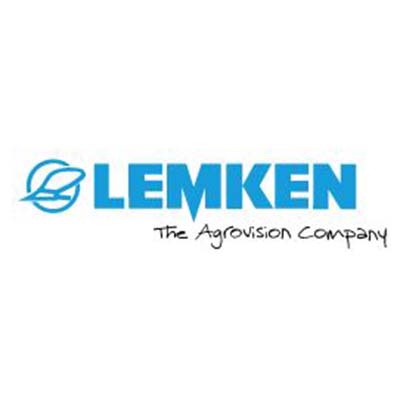 Lemken Logo - blue writing small icon, small black text
