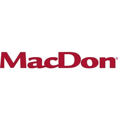 MacDon Logo - red writing